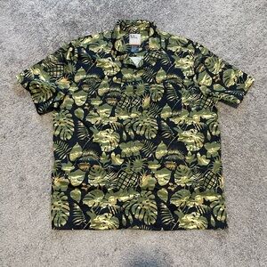 5.11 Tactical Green and Black Tropical Print Shirt